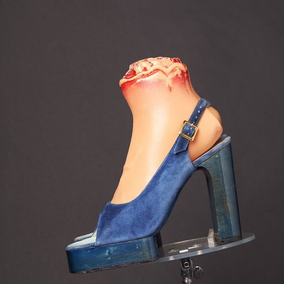 joseph larose Shoes - 1970s Peep Toe Suede Platform Heels Shoes